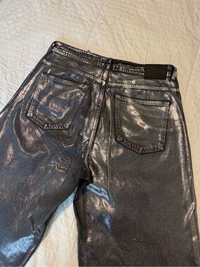 Zara metallic jeans